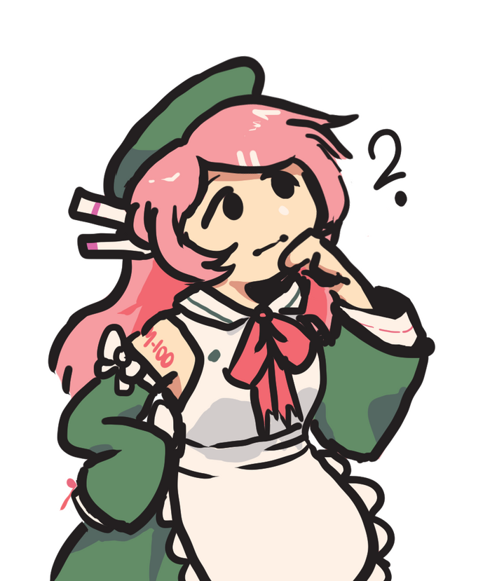 Monome Momo pondering and questioning.